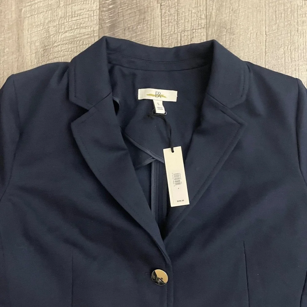 Banana Republic Womens Navy Blue Blazer Jacket 603618-00-1 Size S NEW - Picture 2 of 7